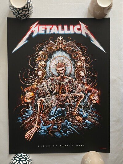 Metallica - Crown Of Barbed Wire - Screen Printed Poster