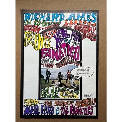 NEAL FORD AND THE FANATICS I HAVE THOUGHTS OF YOU POSTER SIZED original trade mu