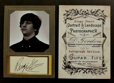 THE BEATLES / RINGO STARR / AUTOGRAPH LIMITED EDITION CARD
