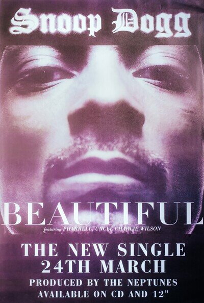 Snoop Dogg Poster Beautiful - Original Promo Poster