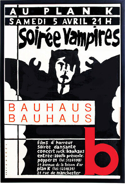 BAUHAUS BAND POSTER - SOIREE VAMPIRES - A1