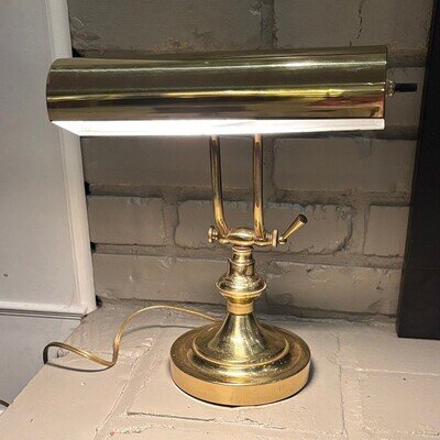 VTG Brass Piano/Bankers Desk Lamp