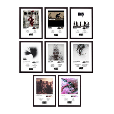 LINKIN PARK BAND ARTIST ALBUM POSTER SIGNED AUTOGRAPH ART PALETTE MUSIC GIFT