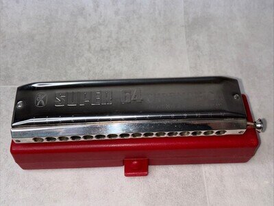 Hohner Super 64 Chromonica 4 Octave 16 Hole Harmonica No. 7582 Made in Germany