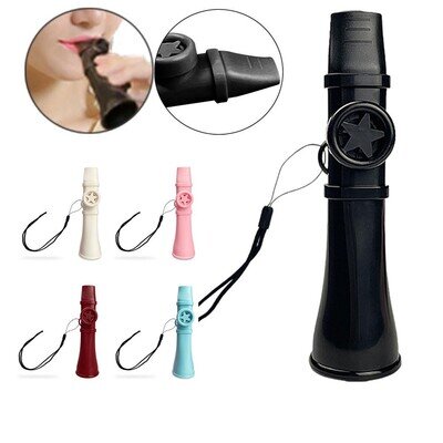 Kazoo Flute With Lanyard Plastic Mouthpiece Flute Simple Kazoos Instrument NEW