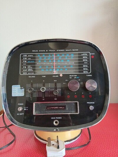 Retro Wynford Hall TCM-5500 8 Track/ Radio Mains/Battery