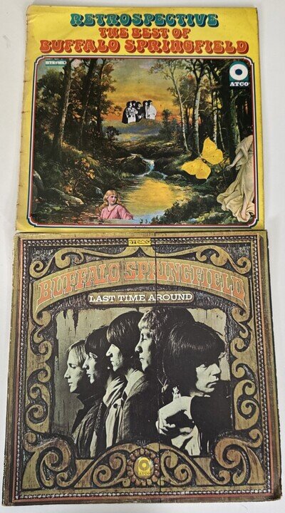 BUFFALO SPRINGFIELD Vinyl LPS: Best of Buffalo Springfirld and Last Time Around