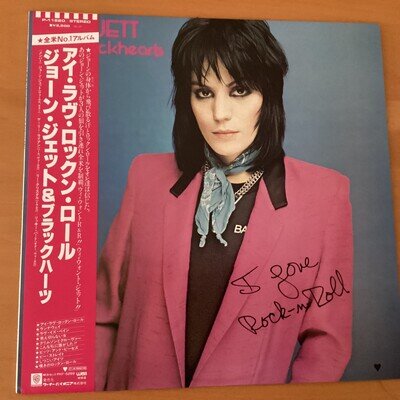 JOAN JETT & THE BLACKHEARTS I LOVE ROCK N ROLL JAPAN LP OBI P-11220 RUNAWAYS