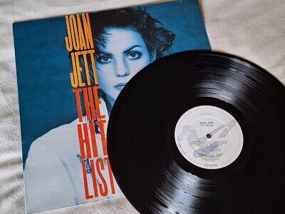 Joan Jett THE HIT LIST LP 1st UK Press 1990 **Excellent Vinyl** The Runaways