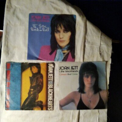 JOAN JETT/BLACKHEARTS 3 X 7 INCH VINYL SINGLES EPIC/LONDON PICTURE SLEEVED ALL
