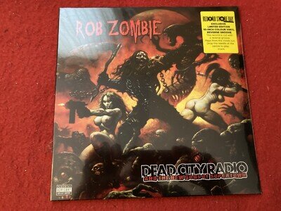 ROB ZOMBIE DEAD CITY RADIO RSD 2013 RARE VINYL 10" REVERSE GROOVE MINT SEALED