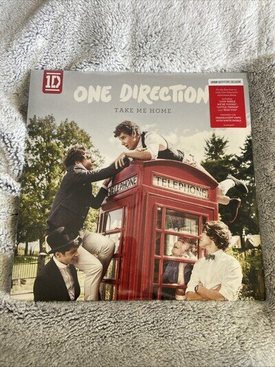 One Direction Take Me Home UO Exclusive CLEAR White Swirl 2x LP Vinyl SEALED