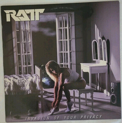 RATT Invasion Of Your Privacy Vinyl LP + Patch + Hype Sticker Heavy Glam Metal