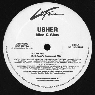 Usher - Nice & Slow (12")