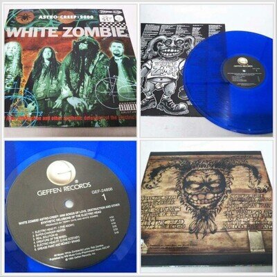 White Zombie / Astro Creep 2000 BLUE Vinyl 1995 US LP Geffen Records