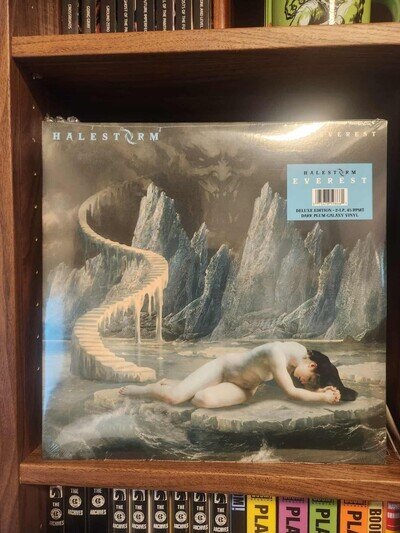 HALESTORM Everest Deluxe Ed. Dark Plum Galaxy Vinyl 2LP Signed Insert FREE SHIP