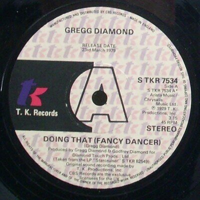 Gregg Diamond - Doing That (Fancy Dancer) (7", Promo)