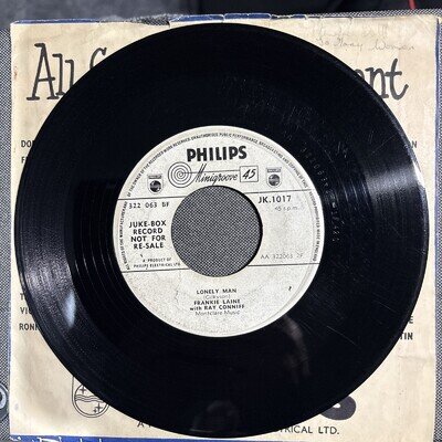 Frankie Laine with Ray Conniff - Lonely Man - Rare Jukebox Record