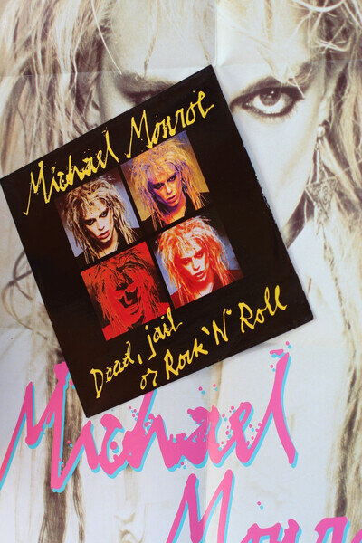 Michael Monroe - Dead Jail Or Rock 'N' Roll - Picture Sleeve PS 12" w/ Poster