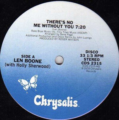 Len Boone - There's No Me Without You (12")