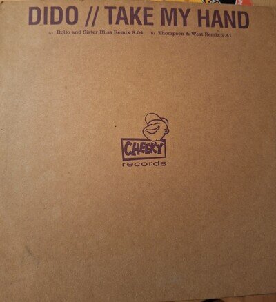 Dido ‎– Take My Hand Vinyl, 12", 33 ⅓ RPM, Promo Cheeky Records ‎– CHEEKY007A