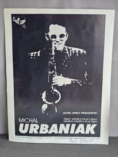 Michal Urbaniak Cafe Lura 1994 Vintage Poster