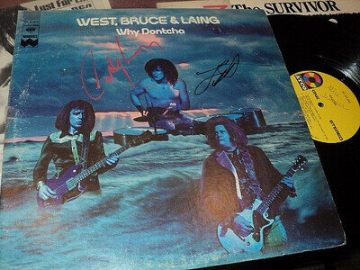 WEST BRUCE & LANG WHY DONTCHA LP SIGNED BY LESLIE WEST CORKY LAING FROM 1972