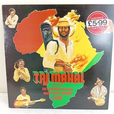 Taj Mahal & The International Rhythm Band ‎ Live 1980 LP Magnet Records Record