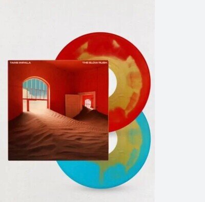 TAME IMPALA THE SLOW RUSH 2x LP ALBUM RECORD RED & BLUE WITH GOLD VINYL SEALED !
