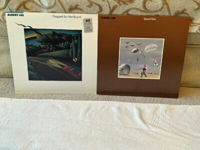 ALBERT LEE - Gagged But Not Bound/Speechless - 2 x LP LOT Blues Rock EX/EX