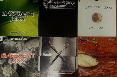 Prodigy Breathe - Basement Jaxx Bingo Bango Massive Attack Job lot 12” vinyl