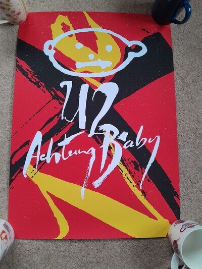 U2 ACHTUNG BABY LITHO FROM U2 STORE ORIGINAL OWNER.