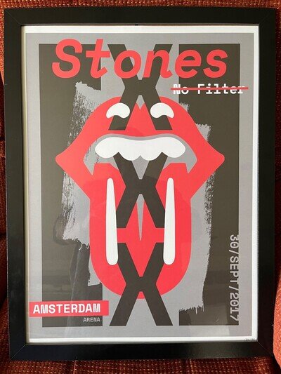 Rolling Stones No Filter Amsterdam Limited Poster