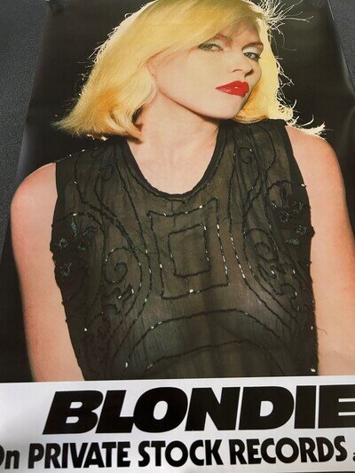 Blondie Debbie Harry Punk promo Poster in Excellent Condition