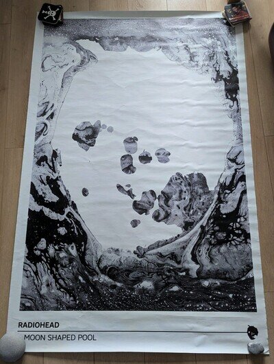 Radiohead Moon Shaped Pool Bus Shelter Poster Not Pasted Album Art Promo