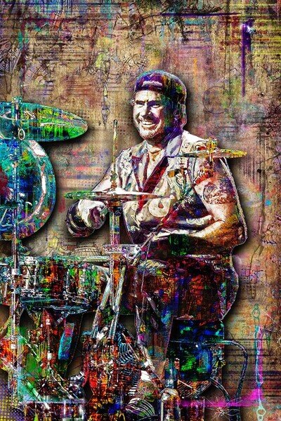 CHAD SMITH of RED HOT CHILI PEPPERS 20x30in Poster, Chad RHCP Free Shipping US