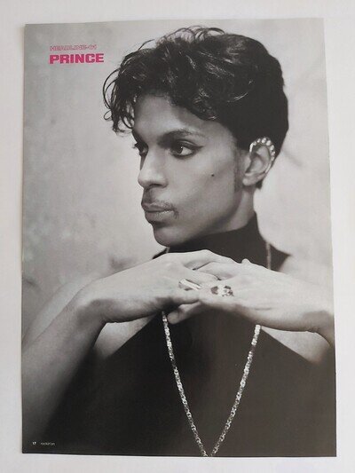 PRINCE PHOTO PIN UP MINI POSTER 7" x 10" JAPAN CLIPPING #