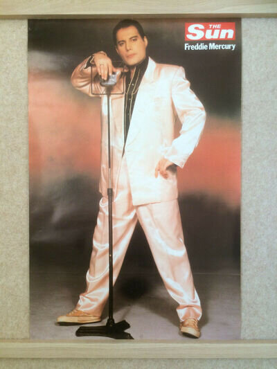 Large - Queen / Freddie Mercury Poster...The Great Pretender.. Pink Suit