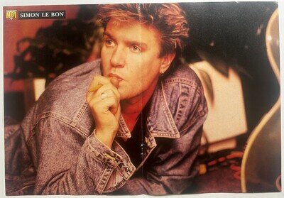 SIMON LE BON - 1986 UK Magazine centrefold poster DURAN DURAN