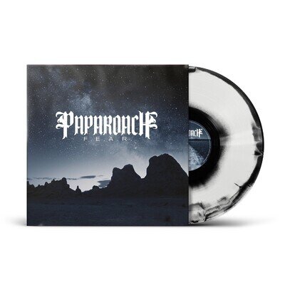 Papa Roach 'F.E.A.R.' Black / White Merge Vinyl - NEW fear