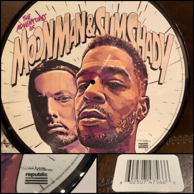KID CUDI and EMINEM The Adventures Of Moon Man & Slim Shady Picture Disc Vinyl