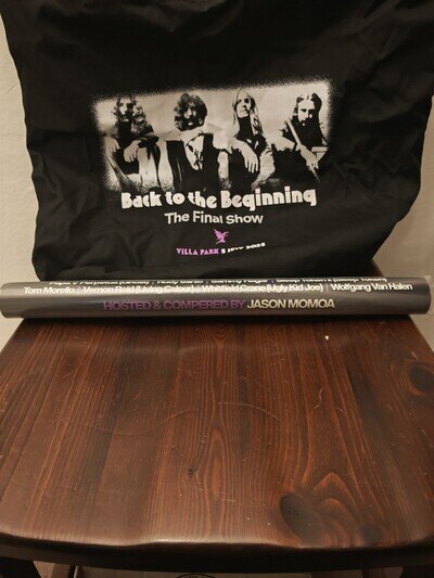 Ozzy Osbourne SEALED And Numbered Poster Back To The Beginning Villa Park