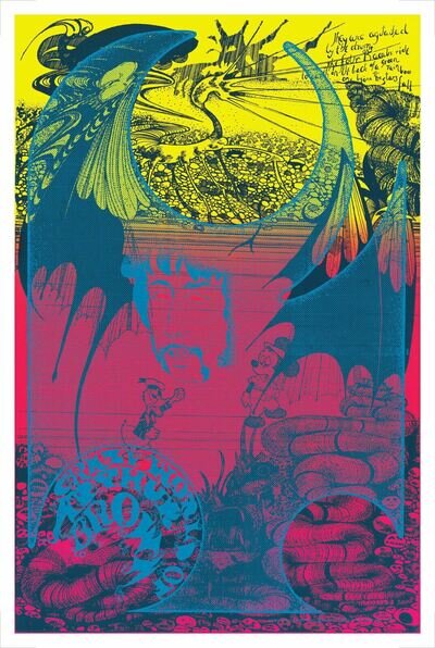 Hapshash OFFICIAL print - Arthur Brown poster Signed Nigel Waymouth UFO Club 67