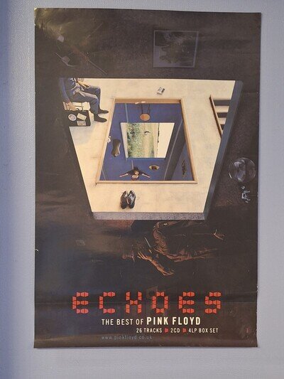 Echoes The Best Of Pink Floyd. Official Promotional Poster. Size 75 x 51cms. VGC