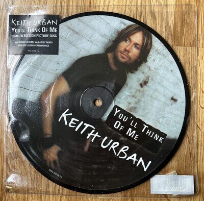 Keith Urban - You’ll Think Of Me - 7" Picture Vinyl promo copy, Never Used.