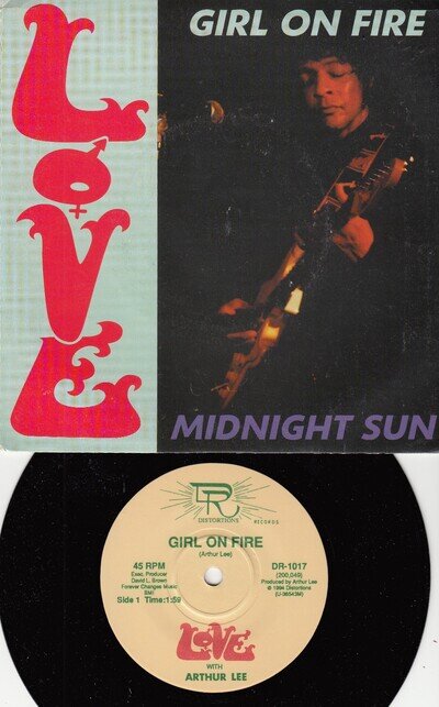 LOVE WITH ARTHUR LEE *GIRL ON FIRE/MIDNIGHT SUN* 1994 US PSYCH ROCK