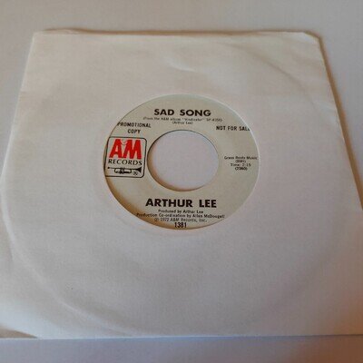 ARTHUR LEE - SAD SONG - 1972 ORIG. USA PROMO 7" A & M