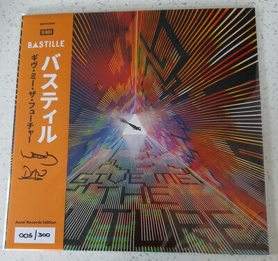 Bastille Obi Signed LP Give Me The Future Ltd to only 300 very low number 005
