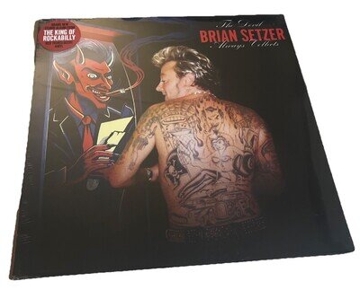 Brian Setzer : The Devil Always Collects . Red vinyl album Rockabilly Stray Cats
