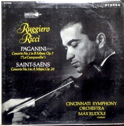 Niccolò Paganini / Camille Saint-Saëns, Ruggiero Ricci, Cincinnati Symphony O...